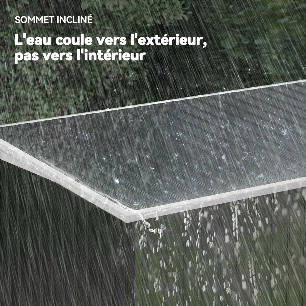 XXL trädgårdsskjul, galvaniserat stål, 3,6m², 280x130x172cm, med fundament, låsbara skjutdörrar, ventilation, svart