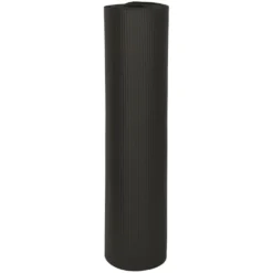 Yogamatta träningsmatta 185x83x1,5 cm halkfri med bärväska svart